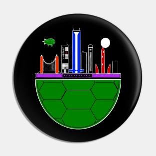 TMNT Skyline Colors Pin