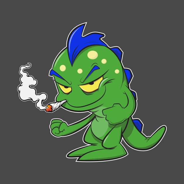 WEED LIZARD Pet Lizard Smoking Weed TShirt TeePublic