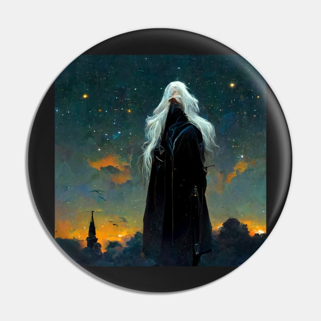 Silver Haired High Elf- best selling Pin by bayamba