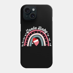 funny Santa Christmas pregnancy announcement gift Phone Case