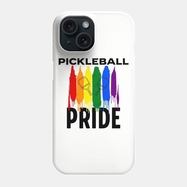 Pickleball Pride LGBTQ Pickleball Gift Pride Month Phone Case by MalibuSun