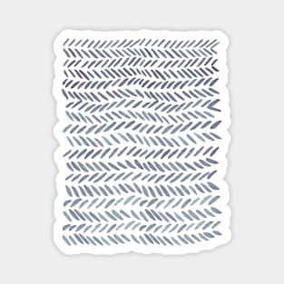 Watercolor knitting pattern - grey Magnet