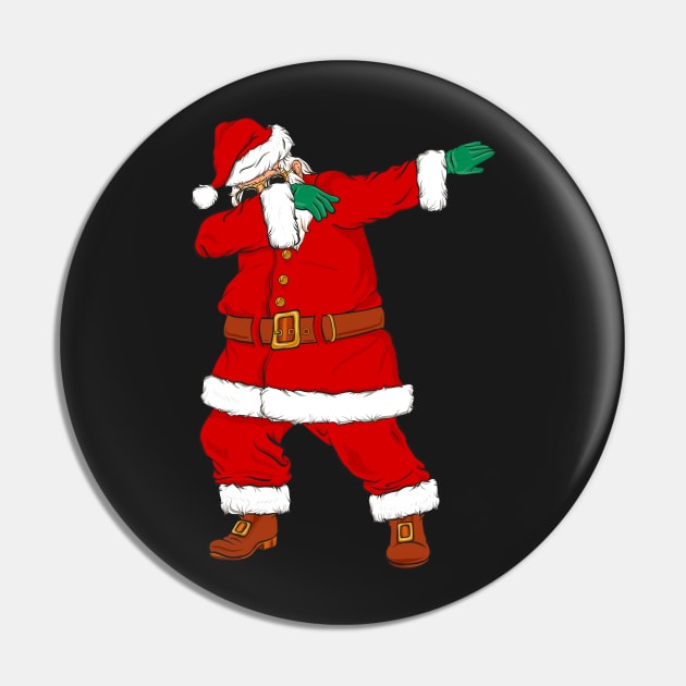 Dabbing Santa Hip-Hop Christmas Pin by Eugenex