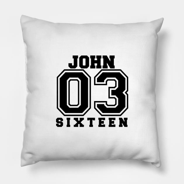 John 3 16 Pillow by Kuys Ed