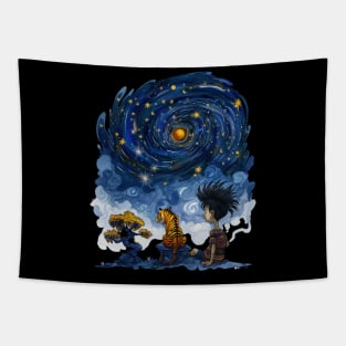 Calvin and Hobbes Partners in Crime Tapestry