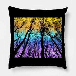 Fall Forest Sunset Pillow