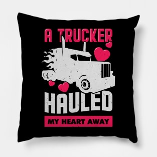 Trucker Truck Driver's Wife Girlfriend Gift Pillow