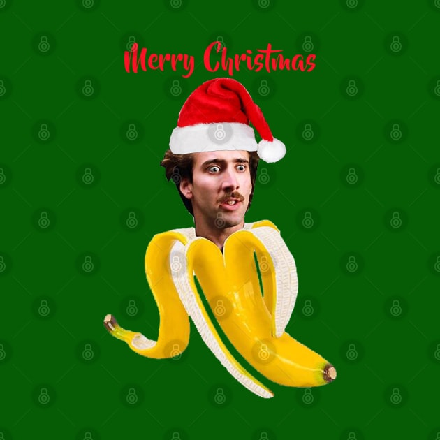 Christmas  Nicholas cage in a  banana by YaiVargas