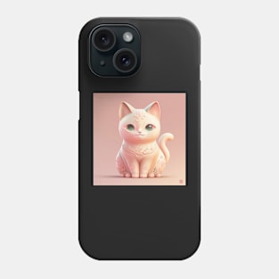 Lucky Japanese Cat Pink Color Phone Case