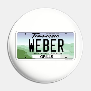 Tennessee Custom Weber grill license plate Pin