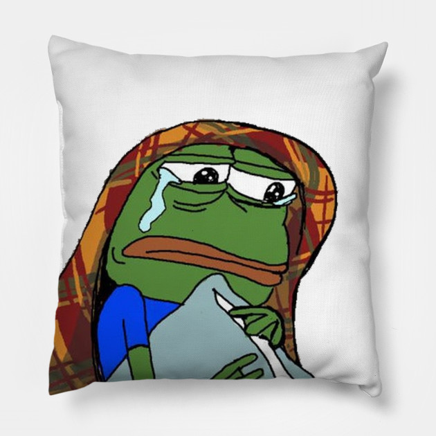 Sad Pepe Sad Pepe Pillow Teepublic