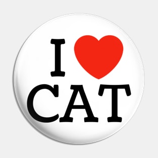 I Heart Cat Pin