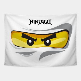 Ninjago Eyes WHITE Ninja ZANE FanArt FanMade T-Shirt Tapestry