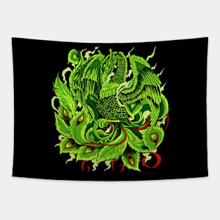 Mythical creature from Japan - Japanese Phoenix Tapestry