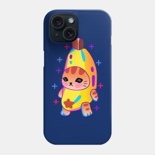 Cat and banana costume Phone Case