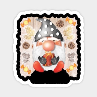 Elf with Present - Merry Christmas Magnet