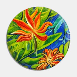 Tropical Flowers One Pin