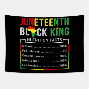 Awesome Juneteenth Black King Melanin Fathers Day Men Boys Tapestry