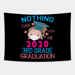 Girl Senior With Face Mask Nothing Can Stop Me 2020 3rd Grade Graduation Happy Class Of School Tapestry