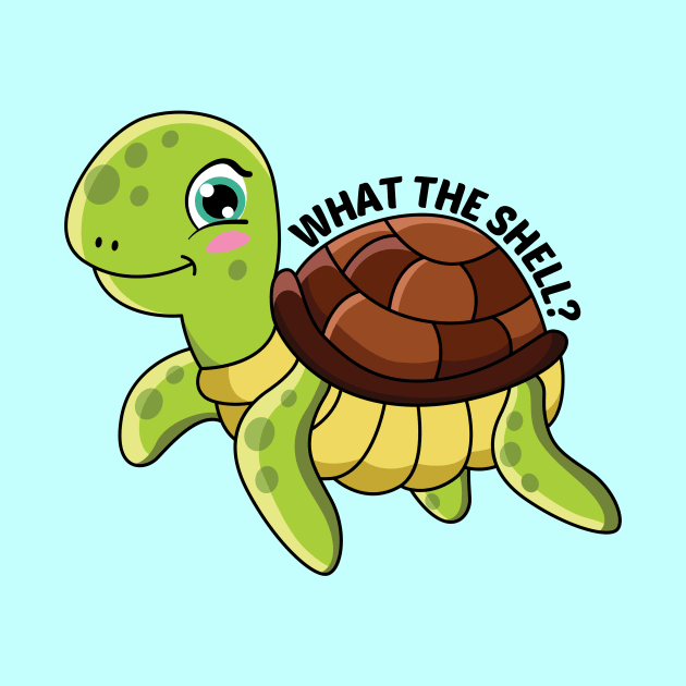 What the Shell? - Turtle Pun by Allthingspunny