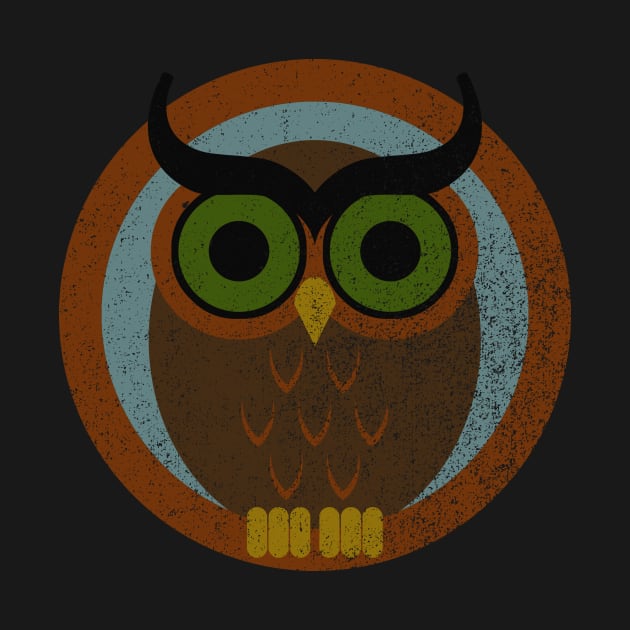 70s Style Owl (faded) by GloopTrekker