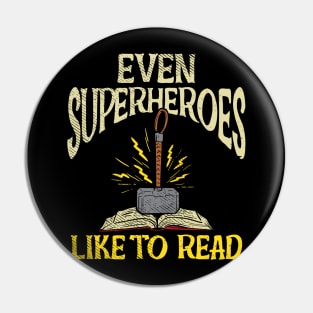 Funny Comic Nerd Reader Gift Pin