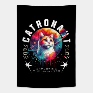 Cat in Space, Cat Lovers, Kitten in Space , Cat Astronaut Tapestry