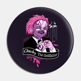 Chucky The Godfather color PINK Pin