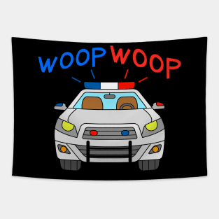 Cop Car Woop Woop Tapestry