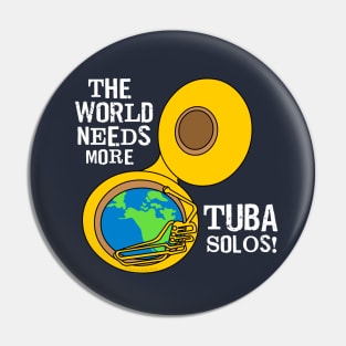 Tuba Solos White Text Pin