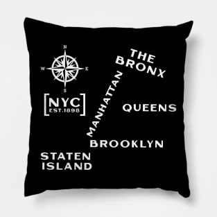 Minimalist NYC (White) Pillow