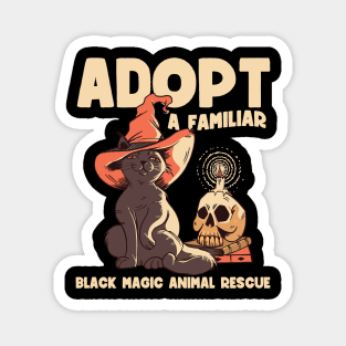 Adopt a familiar | Funny Witchy Cat Mom Magnet