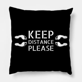 6 feet, 1.5 meter - Keep distance Pillow