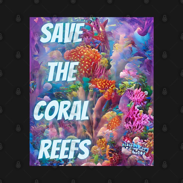 Save the Coral Reefs, Colorful Algoart by TheFatWizard