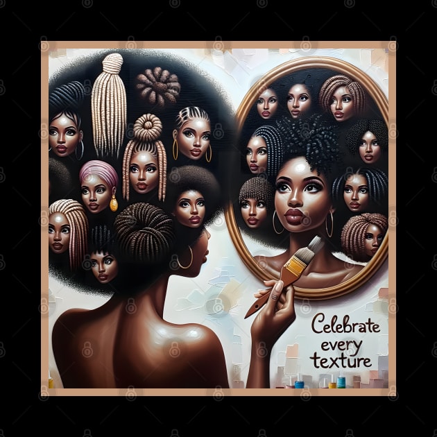 Celebrate Every Texture Melanin by Merchweaver