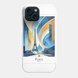 Paris Art Print in Bauhaus-Style Phone Case