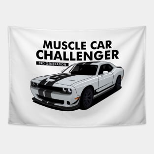 3rd Generation Challenger Muscle Car Tapestry