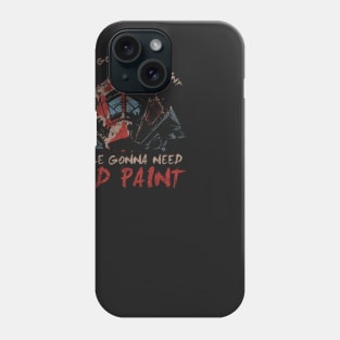 Red Paint Phone Case