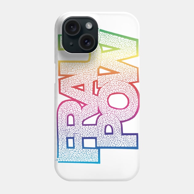 Frau Pow Maze- Rainbow Phone Case by FrauPow