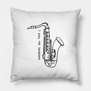 I play the saxophone Pillow