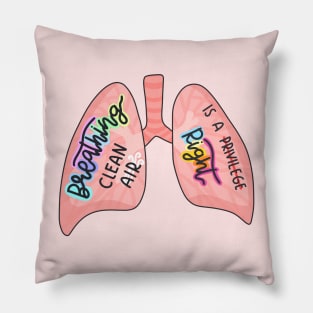 Breathing Clean Air Is A Right Cute Lungs Pillow