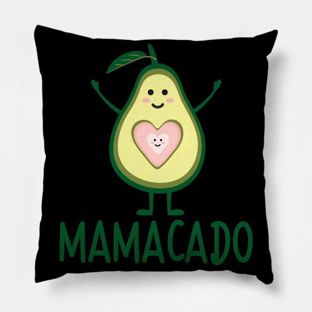 Mamacado Avocado Mom Expectant Mother Pillow by Print-Dinner