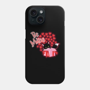 Be Mine Valentine's Day Cute Cat Hearts Phone Case