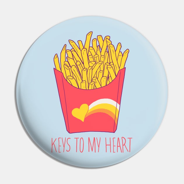 Keys To My Heart Pin by Hillary White Rabbit