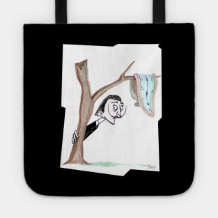 Dali & His Melted Clock! Tote