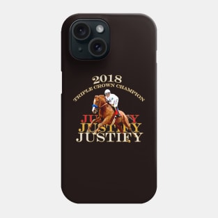 Justify Wins the 2018 Triple Crown Horse Racing Design Phone Case