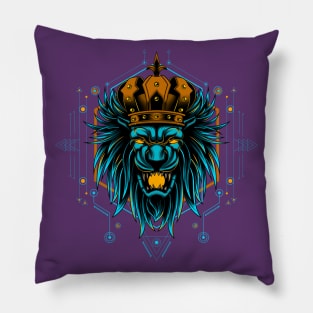 lion head crown Pillow