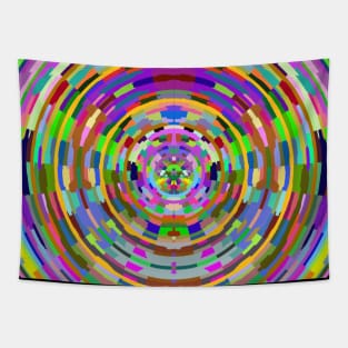 Colourful Abstract Circle Design Tapestry