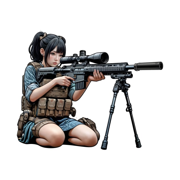 Sniper Girl by Rawlifegraphic