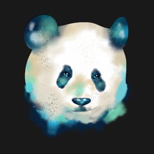 Cute Space Galactic Artsy Panda Bear Adorable T-Shirt